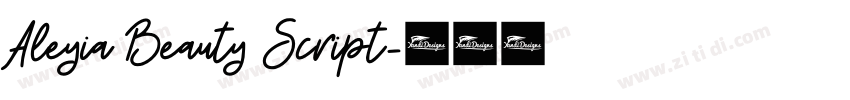 Aleyia Beauty Script字体转换
